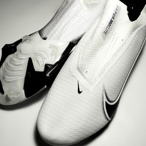 New Men Sz 9-16W Nike Vapor Edge Elite 360 Flyknit Football Cleats Black Durable